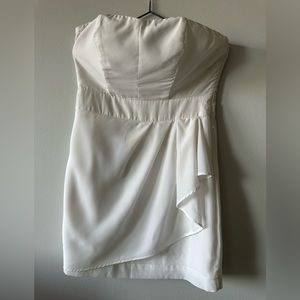 Guess by Marciano white strapless dress size 06